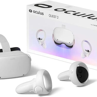 Oculus Quest 2 VR Headset 128GB Holiday Set - Advanced All-in-One Virtual Reality Headset Cover Set, White