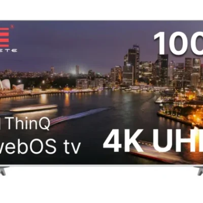 100″ frameless UHD Smart WebOS TV with Freeview play Official WebOS Smart platform Browse the web and download streaming apps 4K UHD 3840 x 2160 Bluetooth connectivity Freeview Play with 100 channels and 20,000 hours of free on-demand content 3 x HDMI inputs for your external devices and consoles LCD Wall Mount Bracket Included