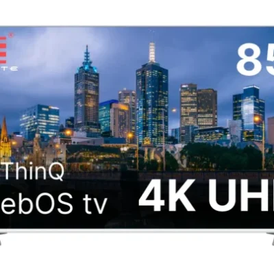 85″ Frameless UHD Smart WebOS TV with Freeview play Official WebOS Smart platform Browse the web and download streaming apps 4K UHD 3840 x 2160 Bluetooth connectivity Freeview Play with 100 channels and 20,000 hours of free on-demand content 3 x HDMI inputs for your external devices and consoles LCD Wall Mount Bracket Included