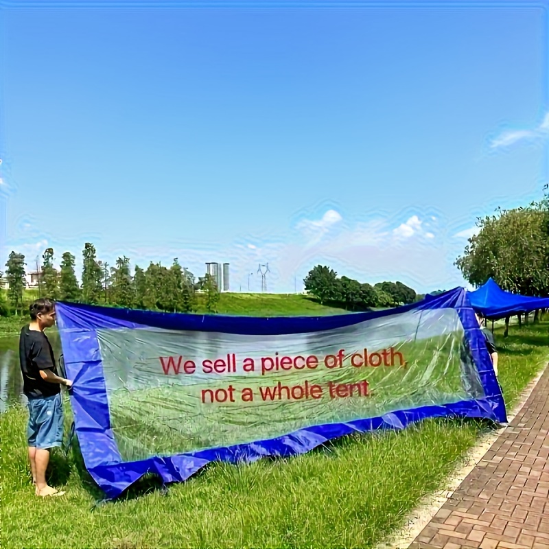 Extra Large Red/Blue Outdoor Tent Canopy, Durable Oxford Fabric, Foldable and Windproof with Transparent Viewing Window, Multi-Functional for Parties, Only the Tent Cover Included! Suitable for Party Tents | Foldable Tent | Canvas, Gazebo For Outdoor Heavy Duty, Gazebo Canopy, Shade Sock Sun Beach Wind, Tent Camping, Camping Tent, Tent