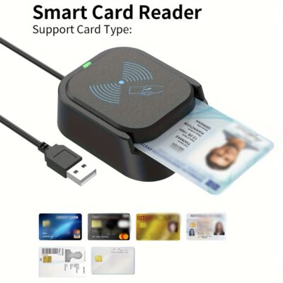 USB2.0 Smart Card Reader+ NFC 2-in-1 IC Card Reader