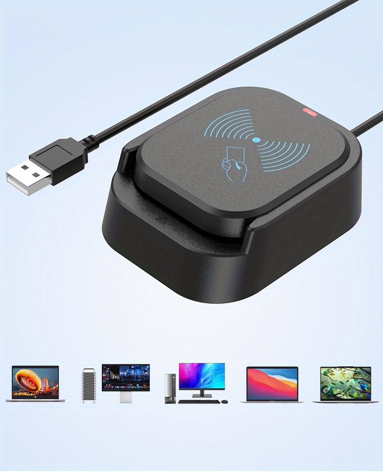 USB2.0 Smart Card Reader+ NFC 2-in-1 IC Card Reader