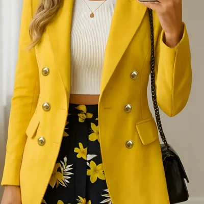 High-End, Niche, Stylish, Elegant New Double-Breasted Fashionable Versatile Blazer