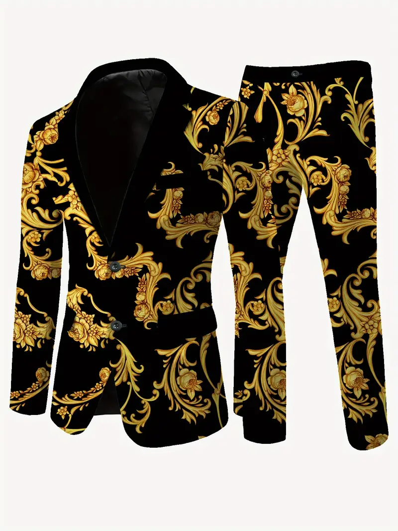 Men'S Suit Set with Jacket And Trousers, Casual High-End Wrinkle-Free Suit And Pants Ensemble.