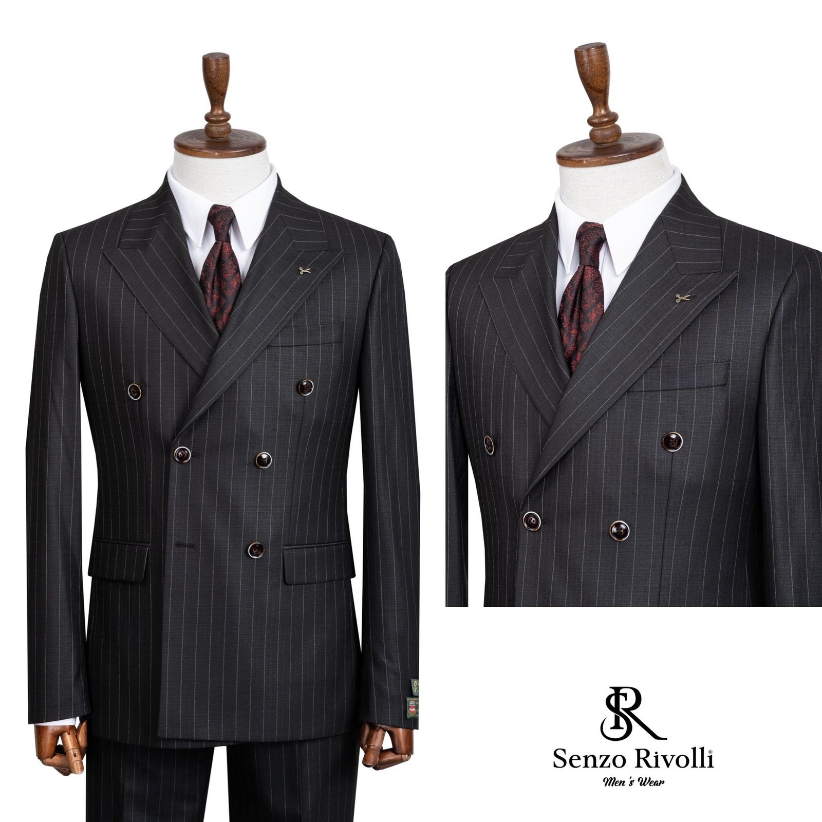 Honourable Tag Classic Double-breasted Suits - Image 5