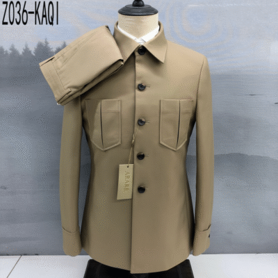 Honourable Tag Mandarin collar Suit