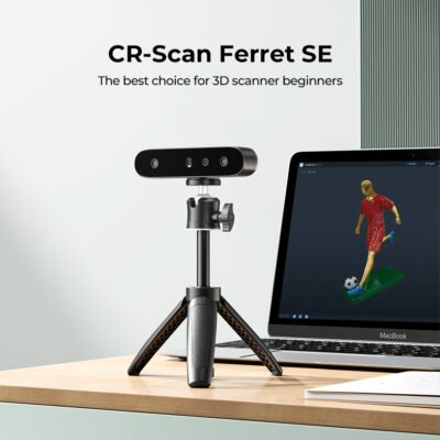 Creality CR-Scan Ferret SE 3D Scanner Anti-Shake Tracking 24-Bit Full Color Up to 0.05mm 30fps Scanning Speed 150-2000mm