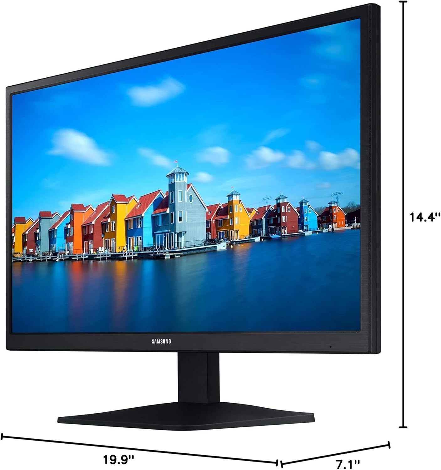 SAMSUNG S33A Series 22-Inch FHD 1080p Computer Monitor, HDMI, VA Panel, Wideview Screen, Eye Saver /Game Mode, Black