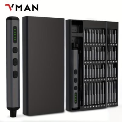 [68-in-1 Electric Screwdriver] 68-in-1 Electric Screwdriver Kit, Precision Cordless Repair Tool | 64 Magnetic Bits, for Phone, Camera, Laptop, Watch