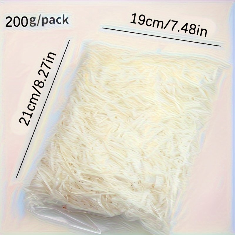 200g Pack Rainbow Paper Shredded Filler - Recycled Decorative Nylon Yarn for Gift Baskets, Box Stuffing, Crafts & Party Supplies, Mixed Colors, Durable & Versatile, Craft Supplies, Vibrant Colors, Craft Enthusiasts - Image 9