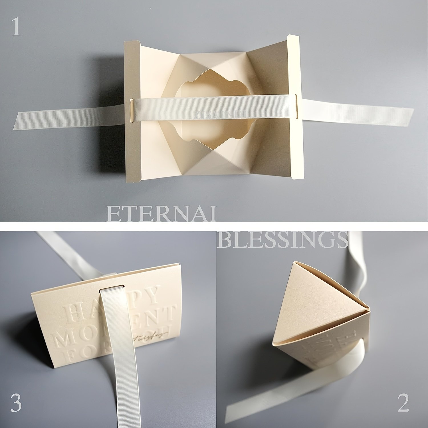 40pcs Elegant Beige Lipstick-Shaped Gift Boxes with Handles - Foldable Paper Candy & Chocolate Packaging for Valentine'S Day, Weddings, Birthdays, Mother'S Day - Party Favors & Decorations, Wedding Favor Boxes, Decorative Gift Boxes, Ribbed Texture Design - Image 5