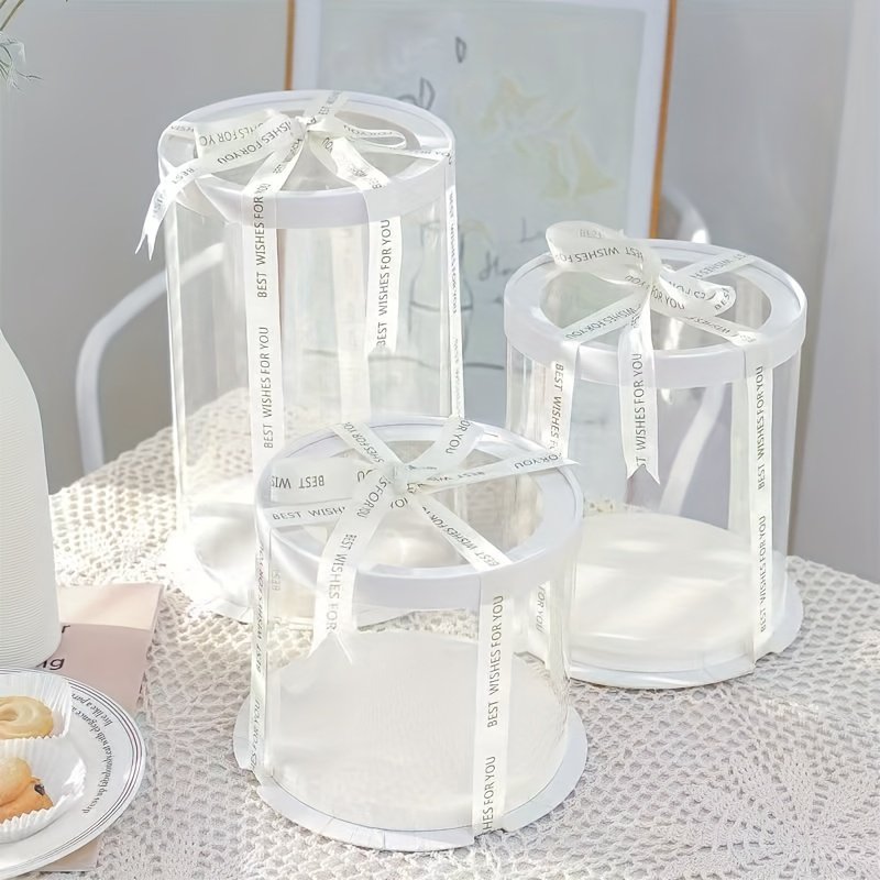 3pcs Transparent Spherical Gift Boxes with Lids - Perfect for Flowers, Crafts, and Rose Bears - Durable Plastic Surprise Cases Ideal for Christmas, Valentine's Day & More, Birthday Box, Large Gift Boxes, Jewelry Gift Box, Gift Packaging, Box For Gift, Gift Boxes For Wedding, Wedding Favor Boxes, Candy Box, Christmas Boxes For Gifts, Christmas Cookie Boxes, Craft Storage, Elegant Presentation, Lightweight Packaging, Sturdy Construction, Storage Container, Craft Enthusiasts, - Image 5