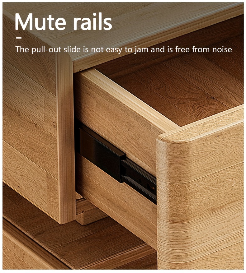 All Solid Wood Multifunctional Intelligent Bedside Table Stockpile Timber