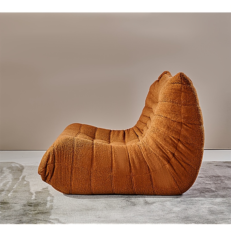 [Double Sofa Chair] Large Double Sofa, Couple's Bean Bag Chair, Teddy Velvet, No Assembly Required | Adult Bean Bag Chair, Compression Sofa, Sofa for Two, Armless Lounge Chair, Suitable for Multiple Room Types, Creative Fireplace Chair