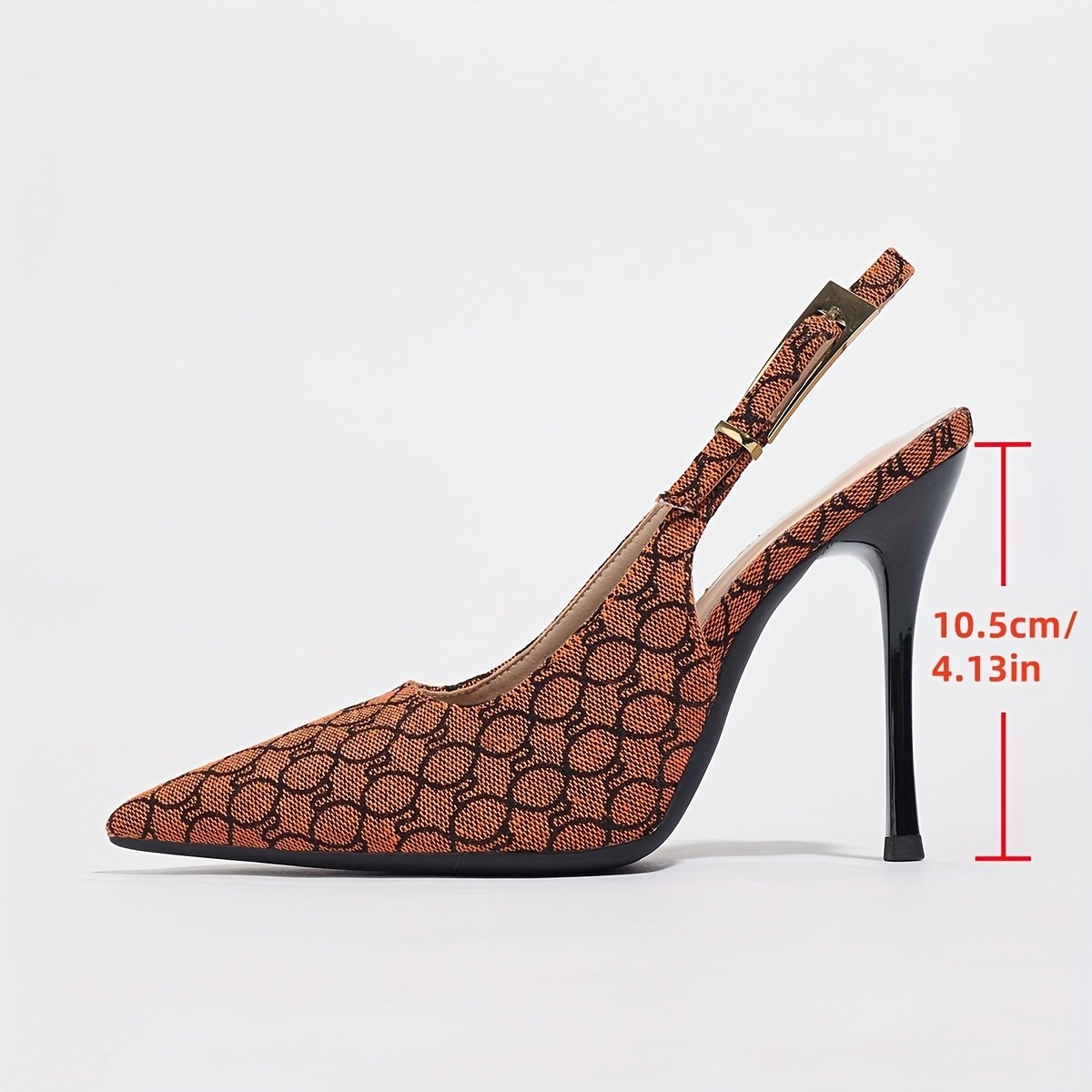 Elegant Women's Pointed-Toe Stiletto Sandals with Ankle Strap – Versatile High Heels for Parties, Events, and Casual Attire, Beige & Black Design, Faux Cover Upper and Rubber Sole, Perfect for All Seasons, Event Footwear | Elegant Stilettos | Fabric Upper Shoes