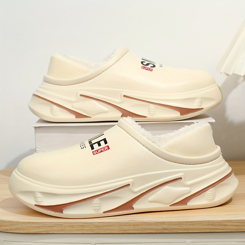 Winter EVA Slippers, Non-Slide High Quality House Shoes with Fleece Lining for Warmth and Comfort - Lightweight Soft Sole Indoor Casual Sports Thick Cushioned Unisex, Slippers for Women Winter, Fall Slippers, Womens Slippers for Winter, Slipper Boots, Funny Slippers for Men