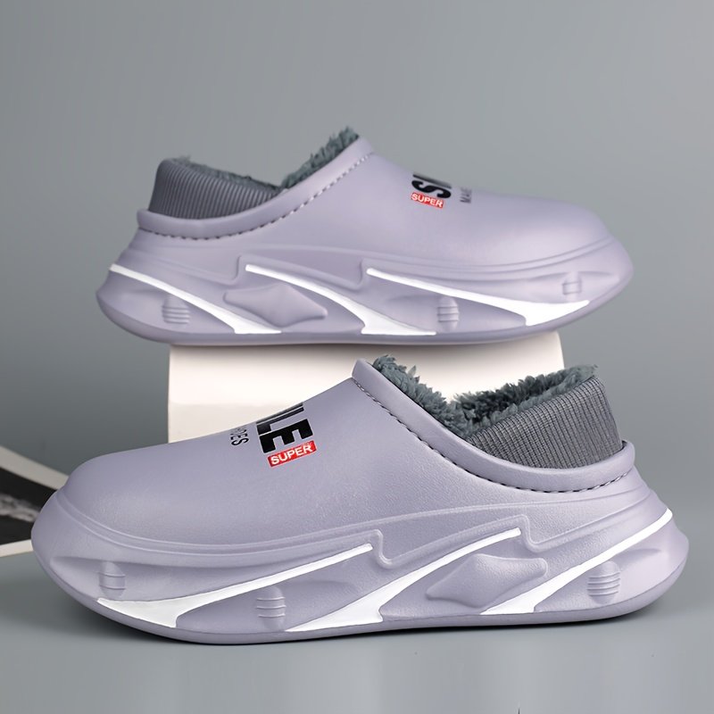 Winter EVA Slippers, Non-Slide High Quality House Shoes with Fleece Lining for Warmth and Comfort - Lightweight Soft Sole Indoor Casual Sports Thick Cushioned Unisex, Slippers for Women Winter, Fall Slippers, Womens Slippers for Winter, Slipper Boots, Funny Slippers for Men