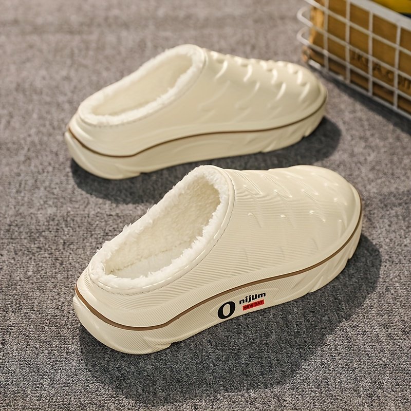 Men's & Women's Heavy-Duty Plush Winter Slippers with High Quality Sole & Thick Tread - All-Terrain Indoor/Outdoor House, Anti-Skid -like Design for Snow, Ice, - Unisex Warm Booties - Image 8