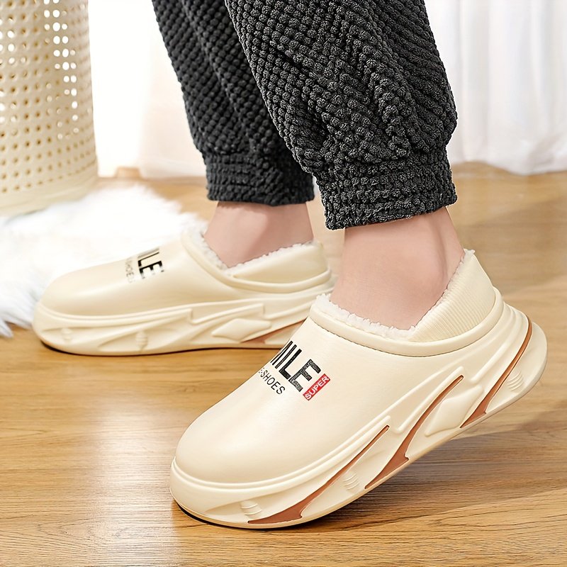 Winter EVA Slippers, Non-Slide High Quality House Shoes with Fleece Lining for Warmth and Comfort - Lightweight Soft Sole Indoor Casual Sports Thick Cushioned Unisex, Slippers for Women Winter, Fall Slippers, Womens Slippers for Winter, Slipper Boots, Funny Slippers for Men