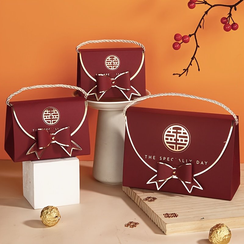 30pcs Festive Wedding Gift Packaging Paper Box with Magic Hand Carry Box Three Sizes Decorative Soap Jewelry Gifts Anniversary EngaSynthetic Gemstoneent General, Christmas, Halloween - Image 7