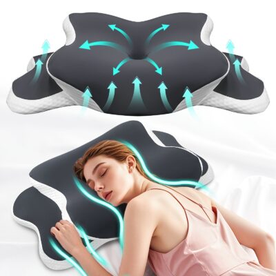 [Neck Support] Neck Pillow | Ergonomic | Memory Foam | Comfortable Sleep, Neck Support