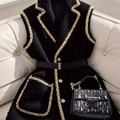 Elegant Sleeveless Vest Jacket, Women’S Casual Outerwear.