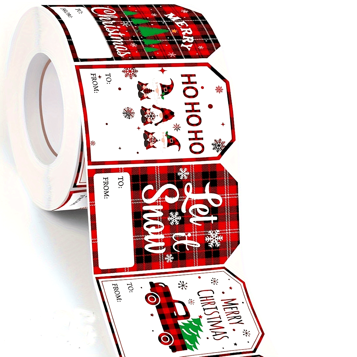 50pcs Festive Christmas Gift Tags with Red Plaid Design, "Ho Ho Ho" & "Merry Christmas" Text, Snowflakes & Reindeer - Durable Paper Labels for Holiday Presents, Gift Wrapping Supplies, Christmas Decorations, Christmas Gift Labels With Red Plaid, Ho Ho Ho Sticker, Present Tag, Rectangular Christmas Adhesive Label, Merry Christmas Tag, Christmas Gift Tag Adhesive, Christmas Greeting Gift Tag, Christmas Gift Tag Ho Ho Ho, Christmas Gift Tag Pc, Christmas Wrapping Accessories, Christmas