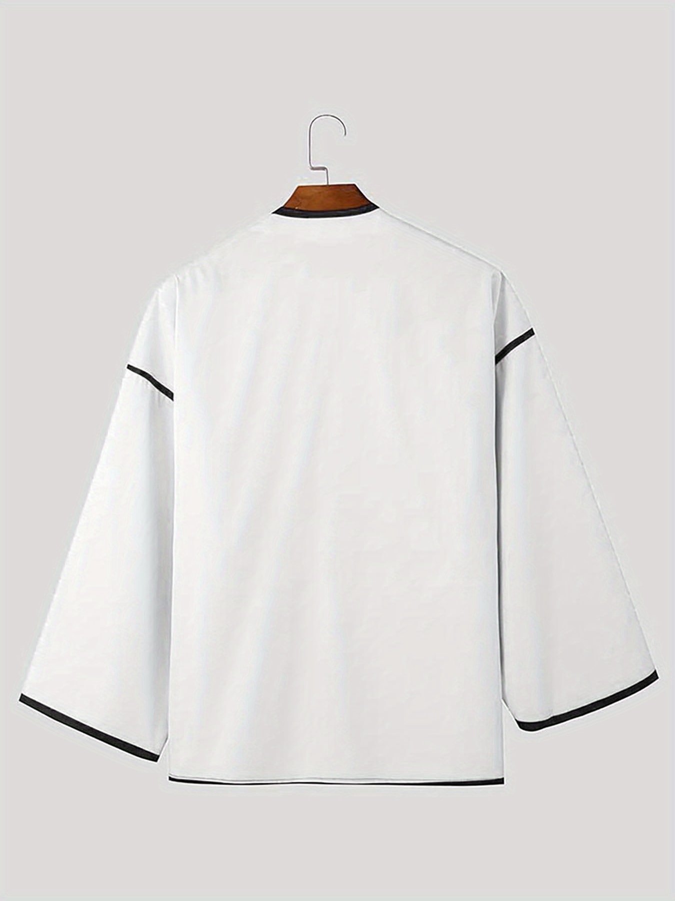 INCERUN Men'S Lightweight Blazer - Loose Fit Jacket with Notched Lapel, Open Front Closure, Non-Stretch Fabric for Formal & Casual Events - Spring/Fall Outerwear in / - Preppy Streetwear Coat, Spring Fashion, Geometric Pattern, Structured Design - Image 5