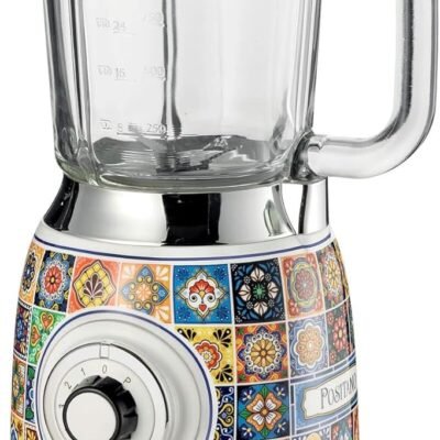 Sheemy’s Ariete 583 Positano Blender with 1.5 Litre Glass Cup, 4 Stainless Steel Blades, 4 Speeds + Pulse, 1000 Watt