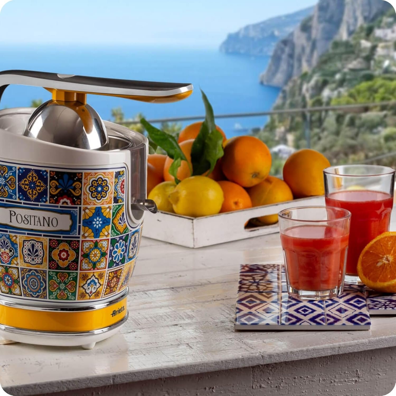 Sheemy's Ariete 413 Positano Citrus Juicer, Electric Citrus Juicer with Lever, 2 Cones for Large and Small Fruits, Drip Spout, Silent Motor, Professional Squeezing, Metal Body - Image 4