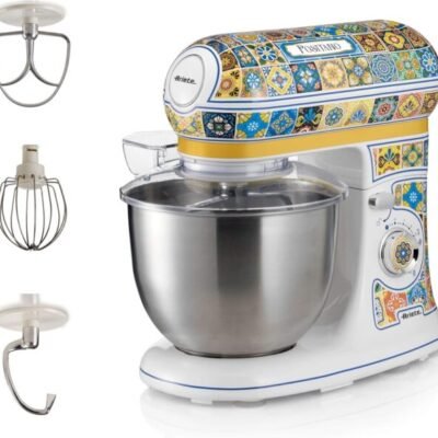 Sheemy’s Ariete Positano Planetaria 1588 Kneading Machine, 7 Speed Levels, 2400 Watt, 5.5 Litres, Stainless Steel Cup