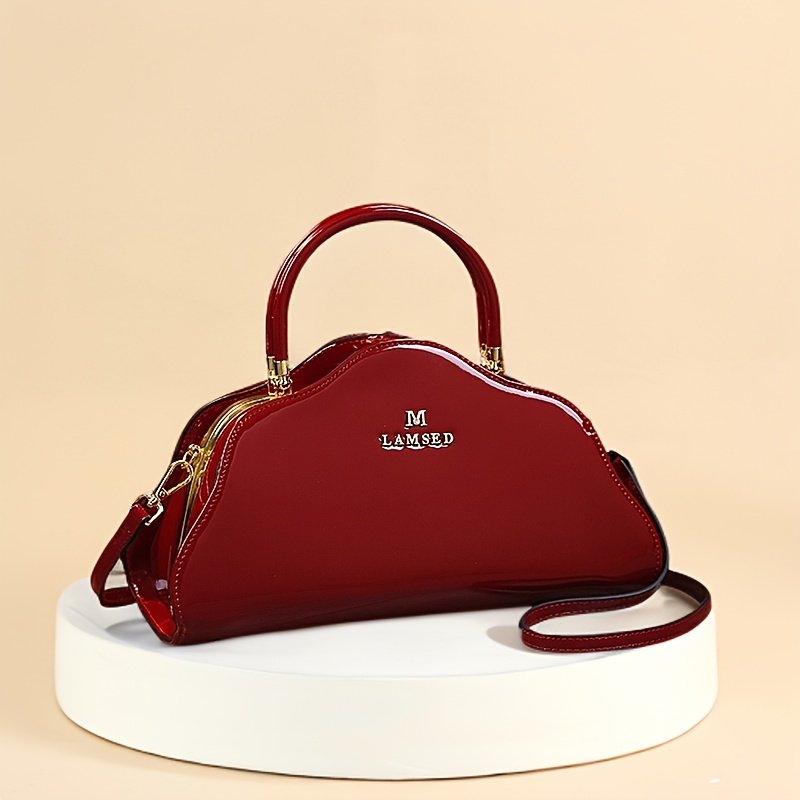 Fashionable Women's Shoulder Bag, Painted Cowhide Crossbody Bag with Adjustable Strap - Image 5