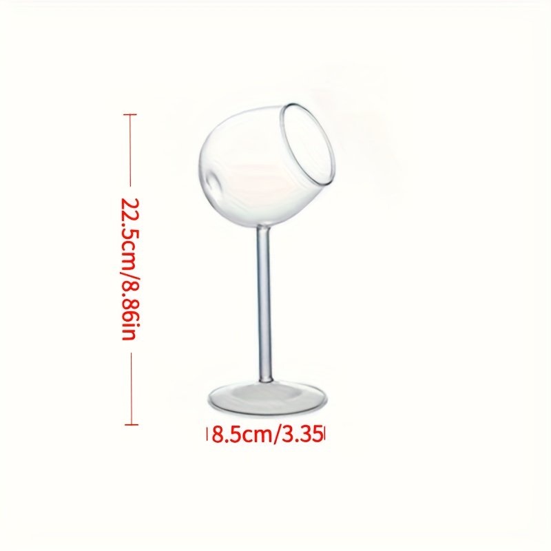 Elegant Slanted Mouth Cocktail Glass - with Narrow Opening, Prevents Dilution - Clear Martini Cup for Wedding, Party, Home Bar - Insulating Reusable Drinking Glassware - Ideal Gift for Mixologists & Hosts - Image 3