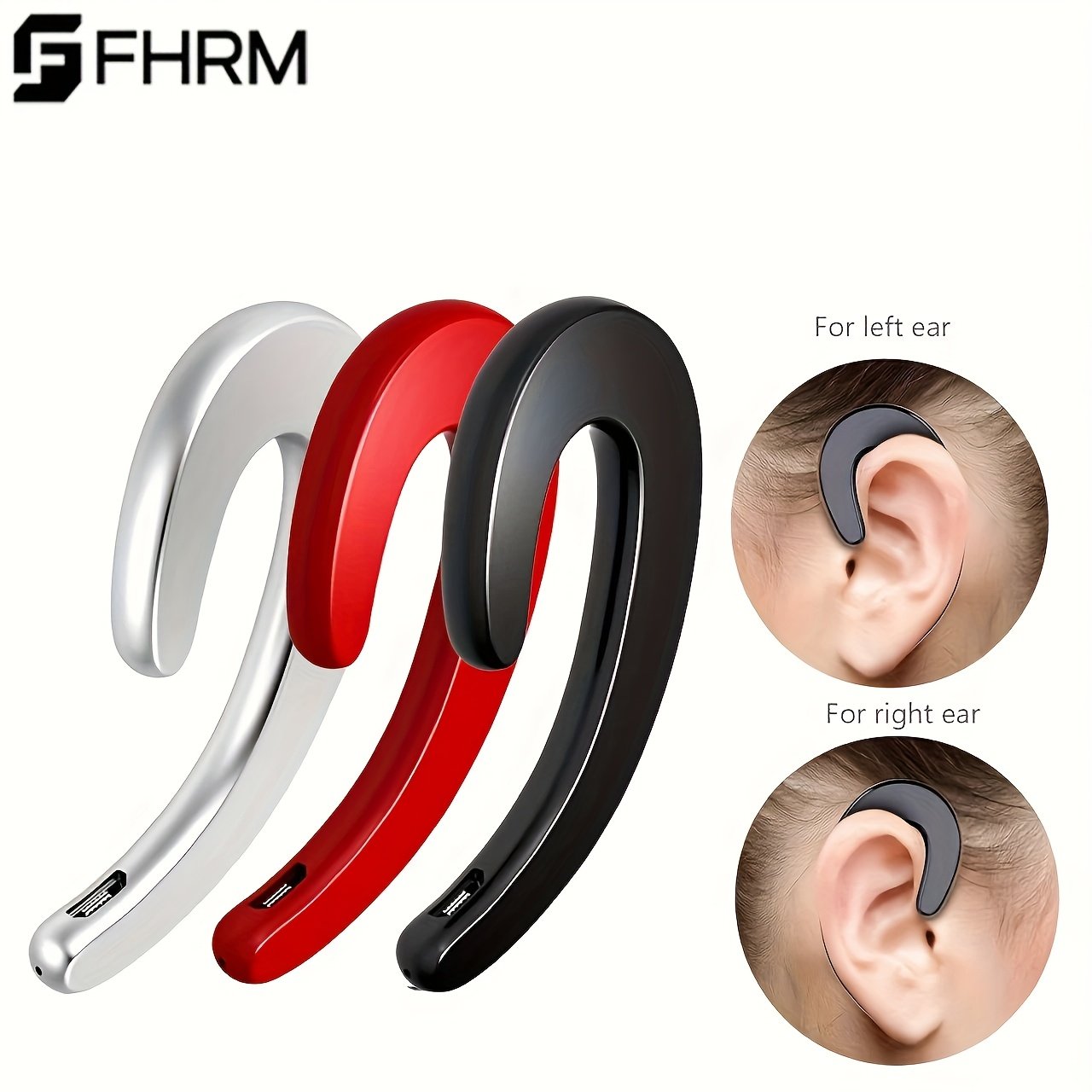 Hanging ear wireless headphones, wireless headset in one, HiFi stereo sound, long life, anti-detachment structure, comfortable to wear, multi-device adaptation, commuting, sports, learning, travel essential, gift preferred recommended!