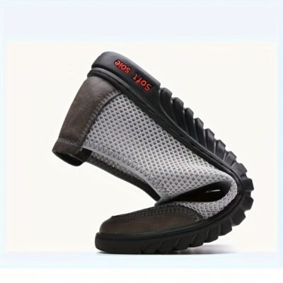 [Slip-On Sneakers] Men’s Slip-On Sneakers – Slip-Resistant Sole, Lightweight Breathable Slip-On Shoes for Running, Gym, Walking, Everyday – All-Season Comfort – Easy Slip-On Closure – Cushioned Insole – Low-Top Sneakers for Men, Gym Footwear, Sleek Design