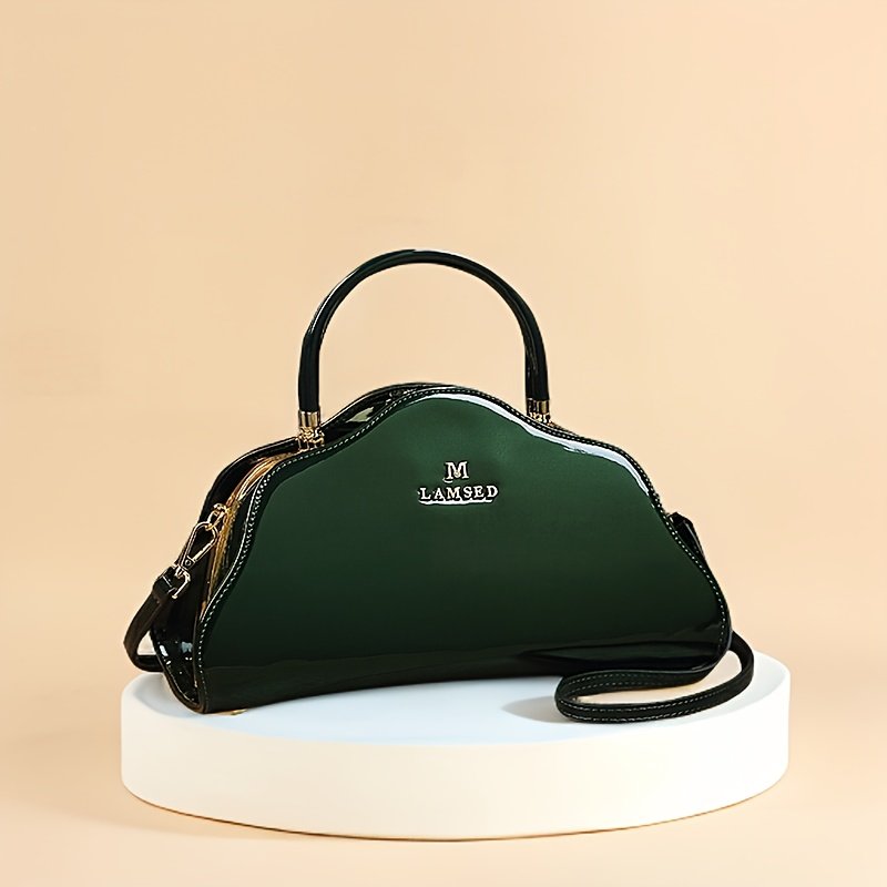 Fashionable Women's Shoulder Bag, Painted Cowhide Crossbody Bag with Adjustable Strap - Image 7