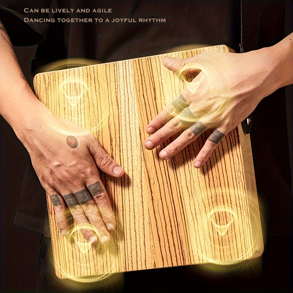 Hluru Travel Cajon Drum - Versatile Hand Percussion for Blues, Jazz & More - Durable Wooden Box with Snare Strings - Image 3