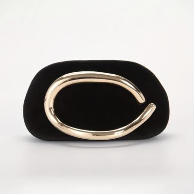 [2025 New Plush Clutch] Elegant Silky Plush Fashion Evening Clutch for Women | 2025 New, Metal Handle Handbag, Comes with a Shoulder Chain to Be Used As a Crossbody Bag | Suitable for Dinners, Parties, Weddings, And More