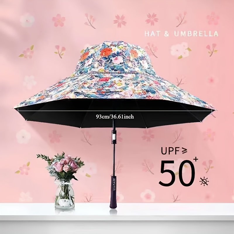 Unique Vacation Umbrella, High-Quality Printed Women's Dual-Purpose Straight Shaft Sun Umbrella, Stylish Photo Umbrella - Image 6