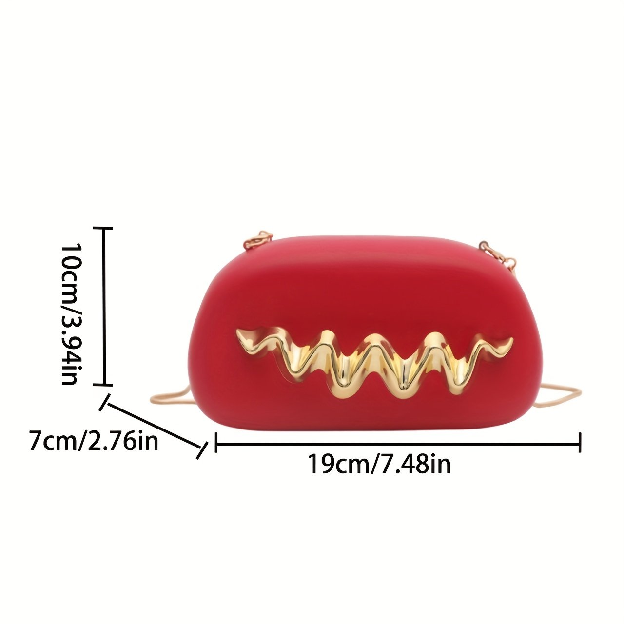 Women's Elegant Handbag Clutch Purse with Golden-Tone Snake Chain Strap - Multi-Way Crossbody/Handheld, Acrylic Shell & Buckle Closure, White/Golden/Coffee Brown/Black - Wedding, Party, Gala Accessory - Luxury Hand Carry Shoulder - Image 6