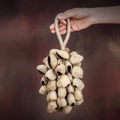 Handmade Coconut Shaker – Natural Coconut Shells, & Brown, for Meditation, Yoga, Music, Stress Relief, Spiritual Practice, Home Decor, Gift for Adults