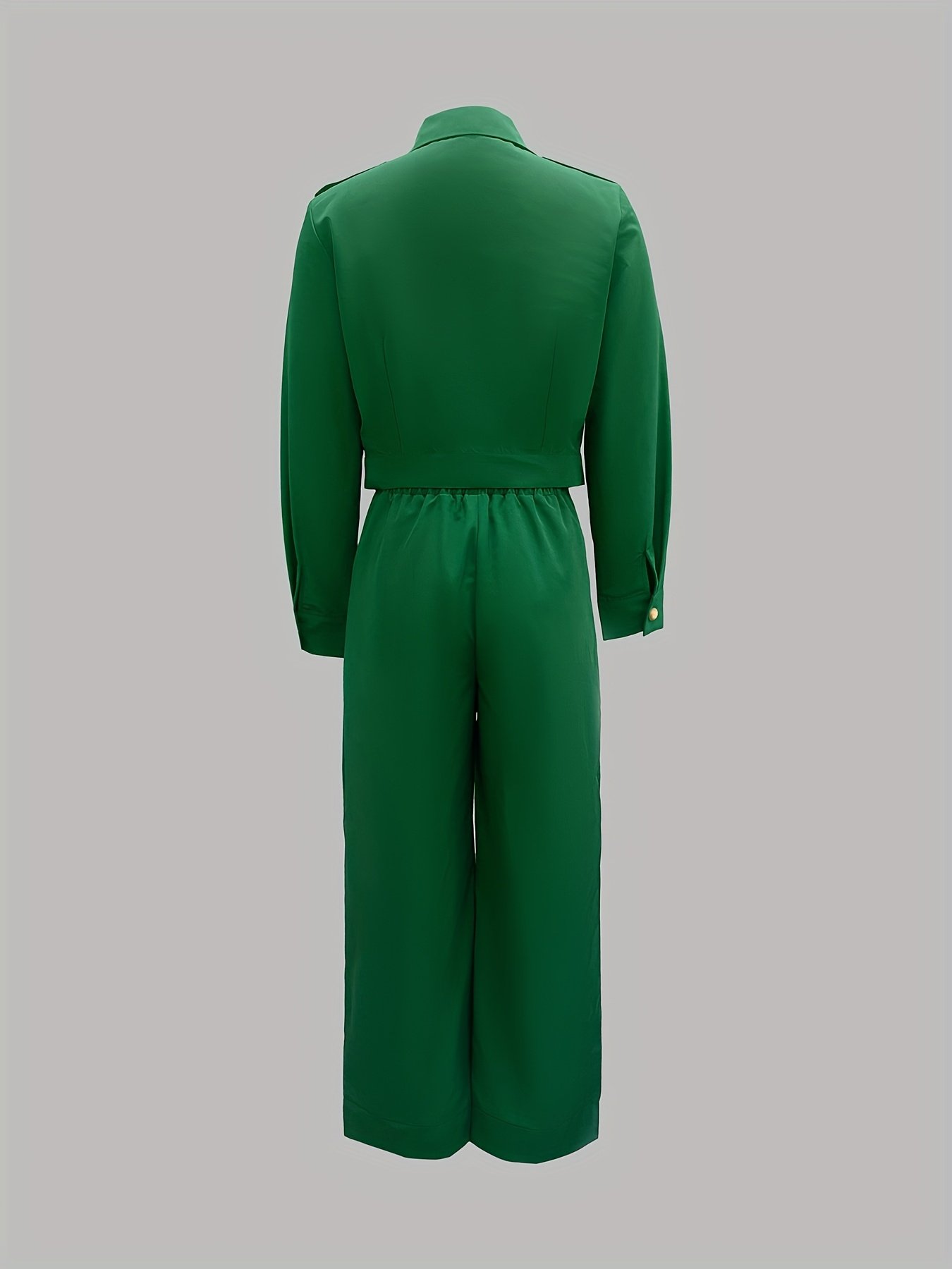 Professional Women'S Suit Set - Elegant Long Sleeve Blazer & Pants with Pockets, Solid Color, All-Season Office Attire, Business Casual Outfit, |elegant Suit|pocketed Pants, Suit For Women, Suit For Women Elegant, Suit For Women Elegant Classy - Image 3