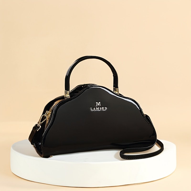 Fashionable Women's Shoulder Bag, Painted Cowhide Crossbody Bag with Adjustable Strap - Image 3