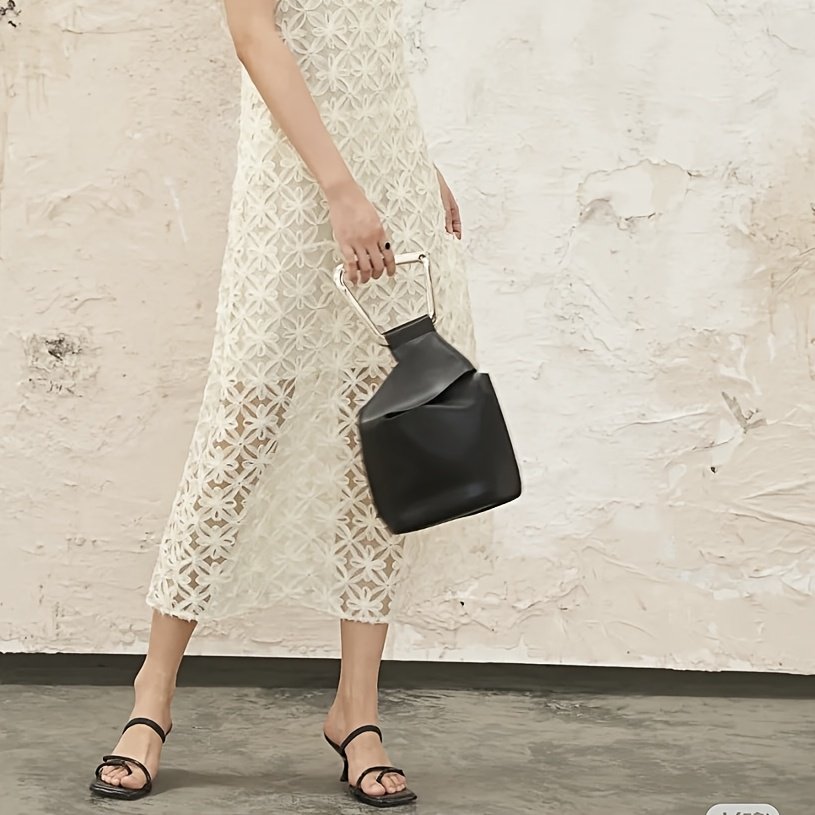 American Designer Irregular Women'S Handbag, New Summer Fashionable Bucket Bag, Women'S Fashionable And Unique Acrylic Tote Bag. - Image 4