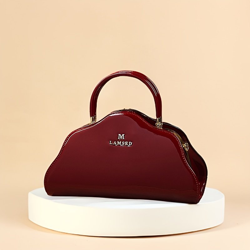 Fashionable Women's Shoulder Bag, Painted Cowhide Crossbody Bag with Adjustable Strap