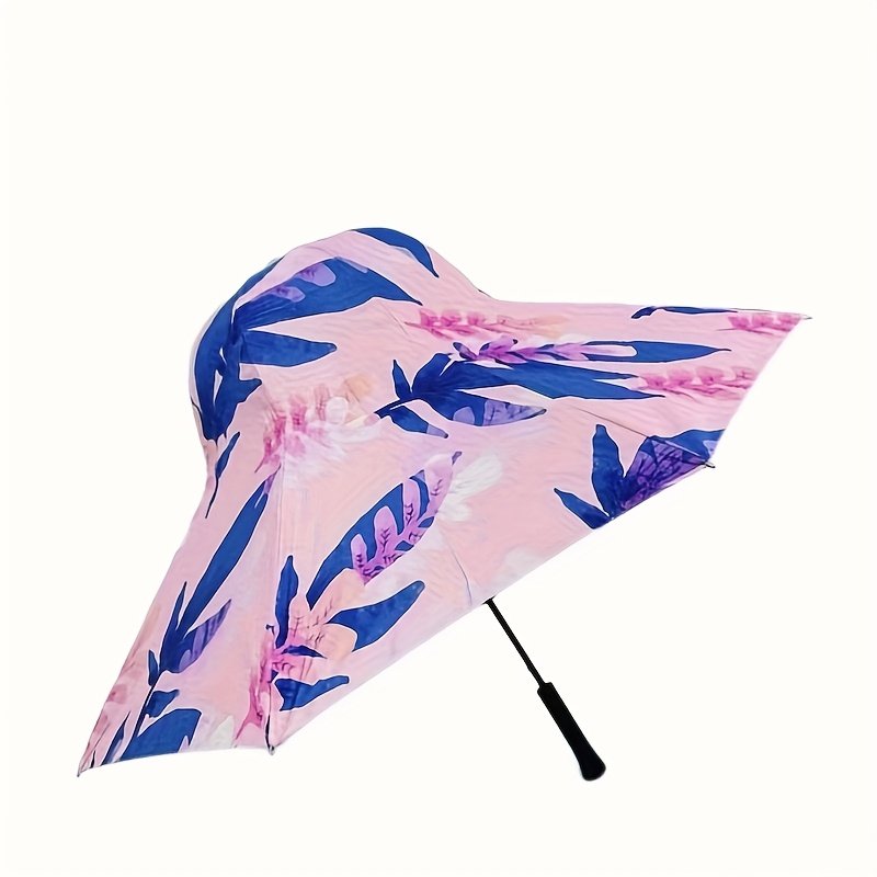 Unique Vacation Umbrella, High-Quality Printed Women's Dual-Purpose Straight Shaft Sun Umbrella, Stylish Photo Umbrella - Image 8