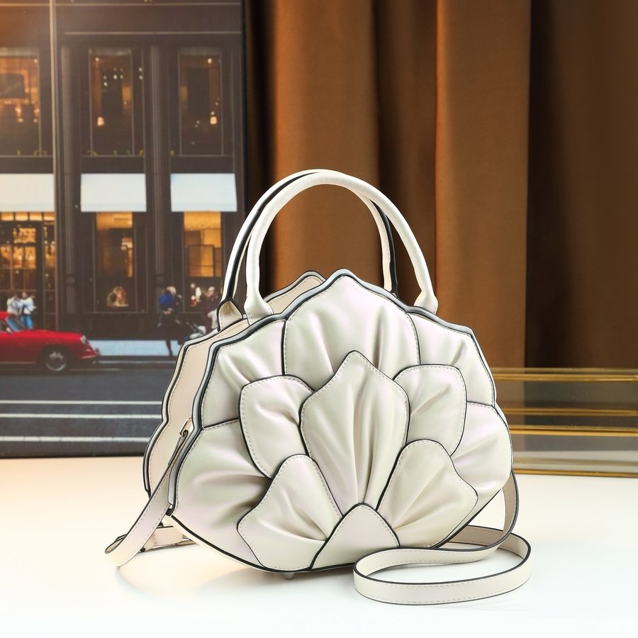 Meela & Jack Women's Elegant Floral-like handbag - Luxury Purse with Zipper Closure, Detachable Strap - White Everyday & Formal Bag for Women, Wedding, Office, Party - European Collection, Wedding Tote, Sophisticated Design, Highquality Finish, Fashionable Accessory, Bridal Accessory