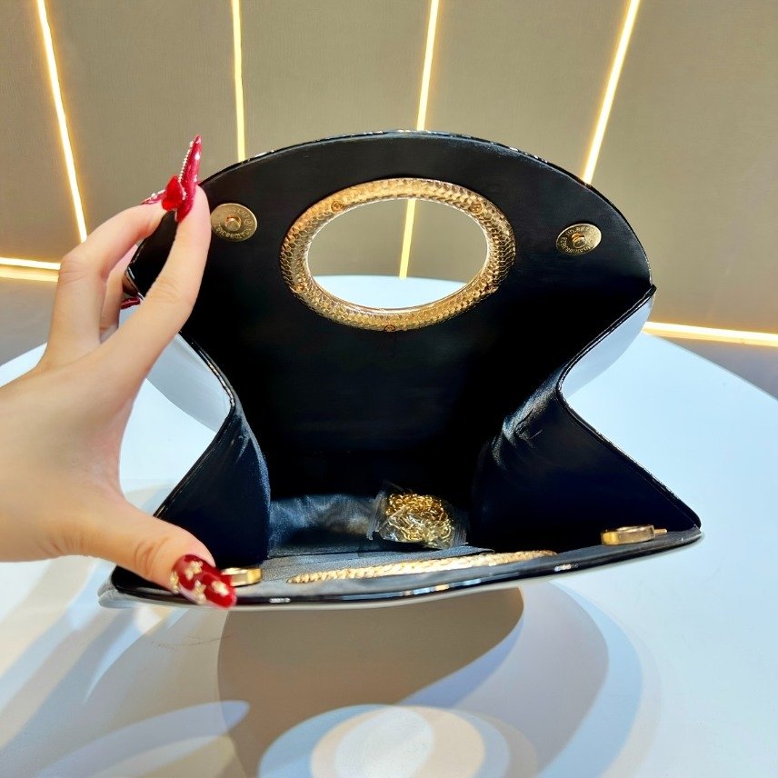 Women'S Elegant Evening Clutch - Luxury Handbag with Detachable Chain Strap, Zipper Closure, Magnetic Closure, Synthetic Handbag for Weddings, Parties, Formal Events - Elegant Women'S Designer Purse, Party Accessory, Geometric Pattern