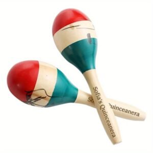 [Customizable Maracas] Customizable Laser-Engraved Maracas | Hand-Striked Sand Bells for Parties, Weddings, and Games - Clear Professional Sound - Perfect DIY Gift for Fathers and Mothers, Vibrant Design, Quality Craftsmanship