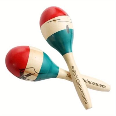 [Customizable Maracas] Customizable Laser-Engraved Maracas | Hand-Striked Sand Bells for Parties, Weddings, and Games – Clear Professional Sound – Perfect DIY Gift for Fathers and Mothers, Vibrant Design, Quality Craftsmanship